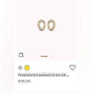 UNO de 50 Gold-Tone Loop Earrings